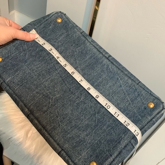 Authentic Prada Canapa denim tote bag with dustbag. - Picture 16 of 17